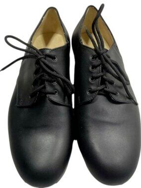 NEW LADUCA Mens Edward Black Oxford Dance Shoes Size 9 Tap Hard Sole Black
